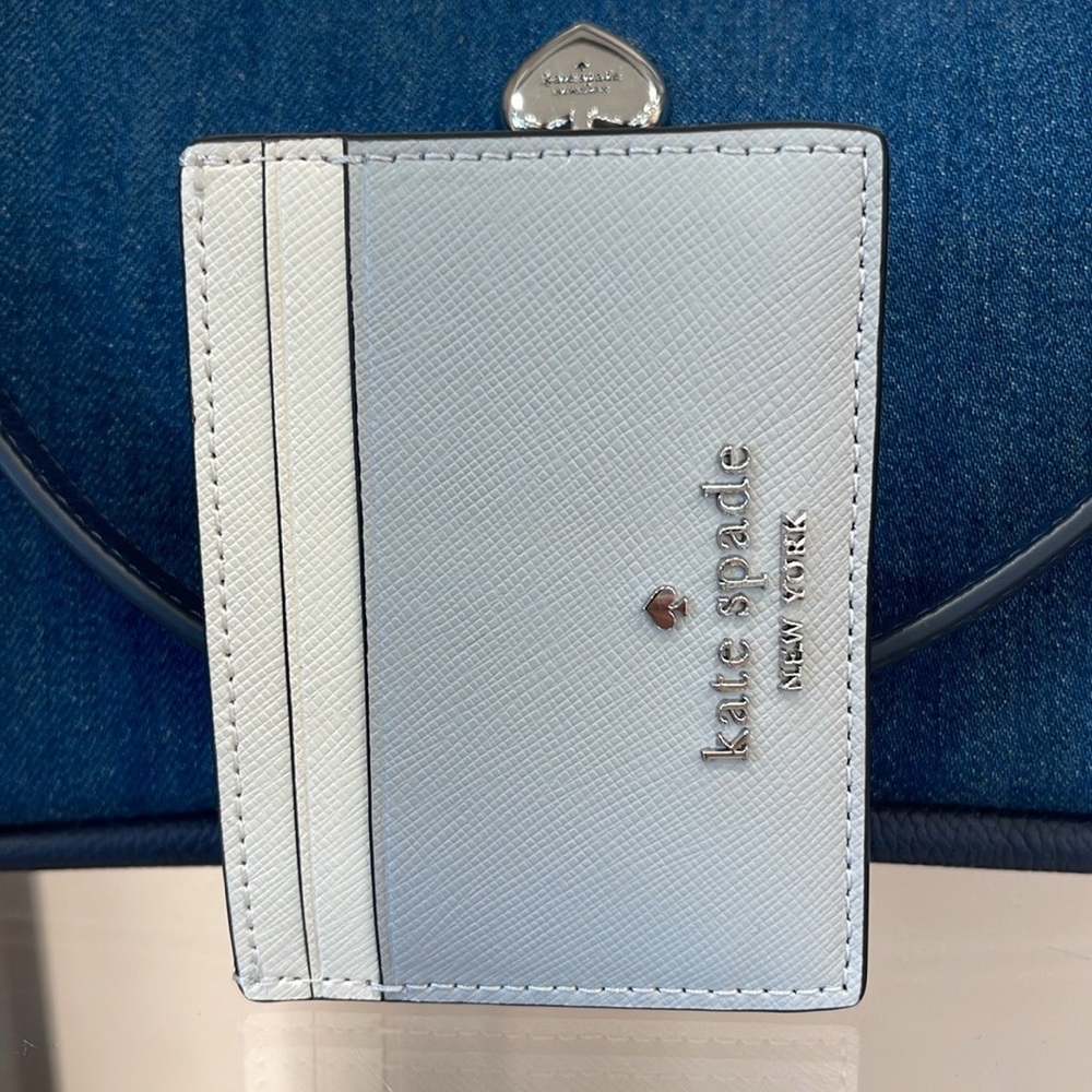 Kate Spade Madison Small Slim Card Holder
Platinum Grey Multi
NWT